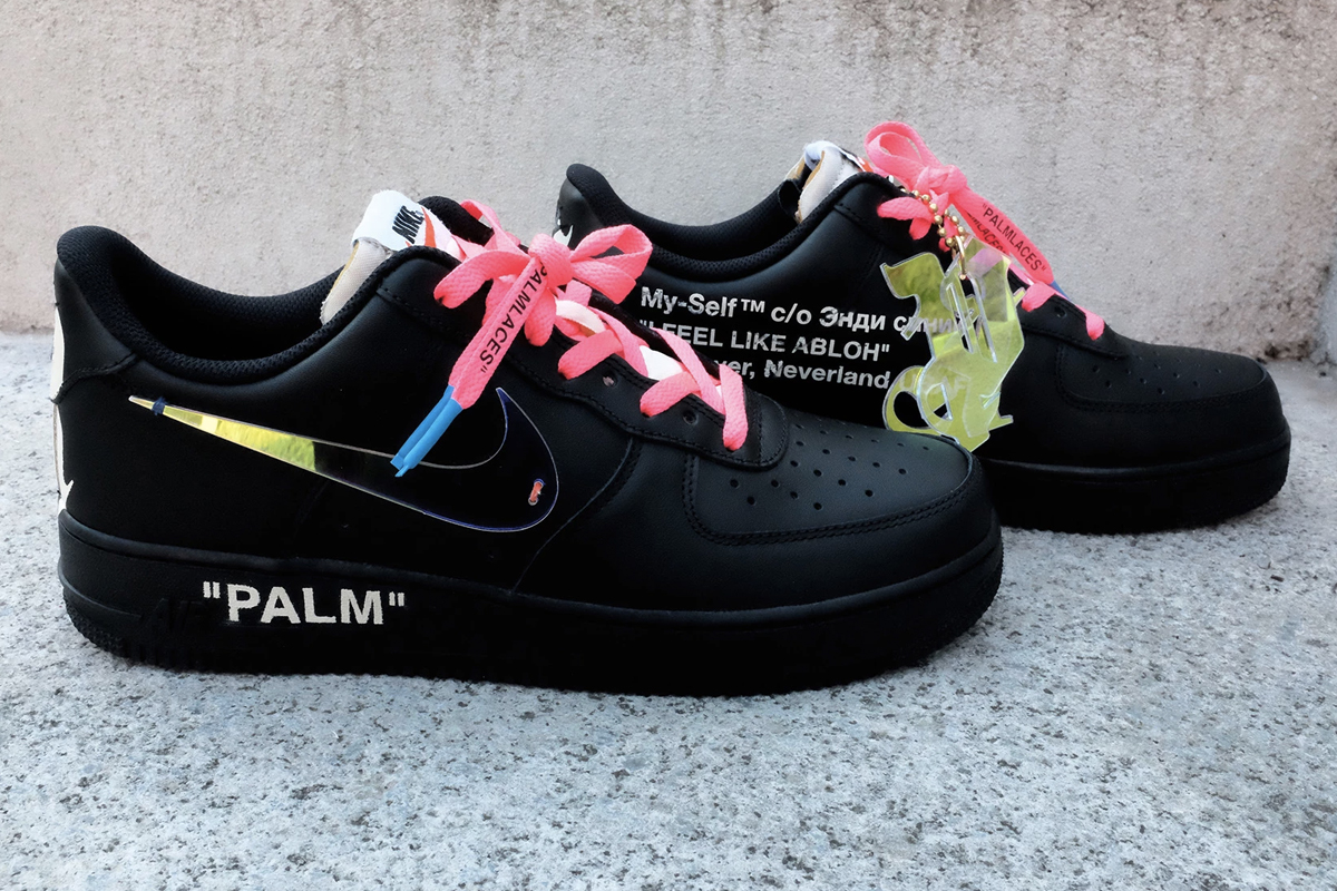 off white air forces custom